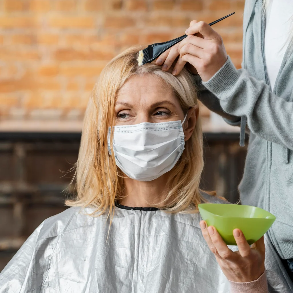 root coloring at girl gossip hair salon